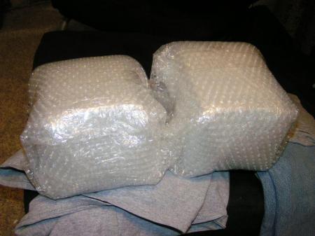 4 Layers of Bubble Wrap, 2 different directions, for mailing to group members